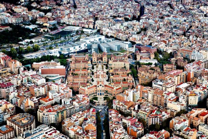 Año Domenech i Montaner Sant Pau aérea