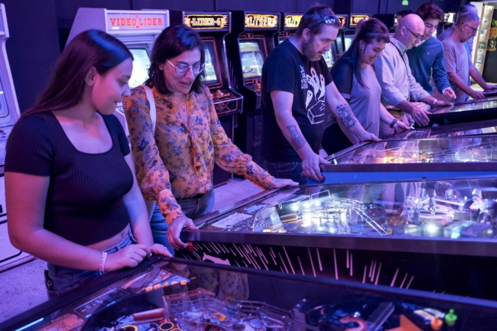 El público de El Templo del Arcade es muy variado.