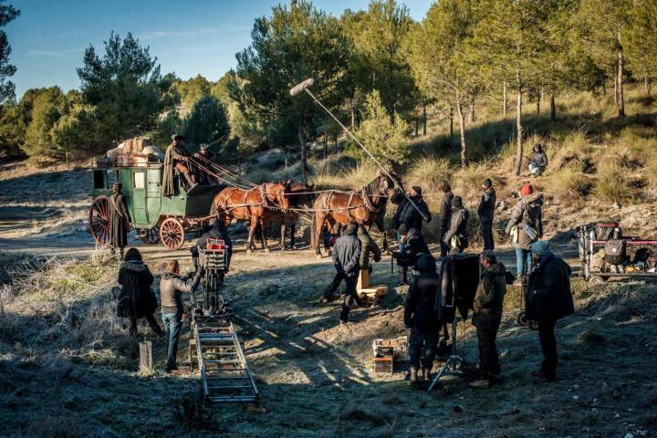 Rodaje en el campo de Serie Libertad