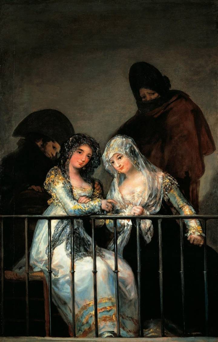 'Majas al balcón', de Goya. Foto: Agefotostock.