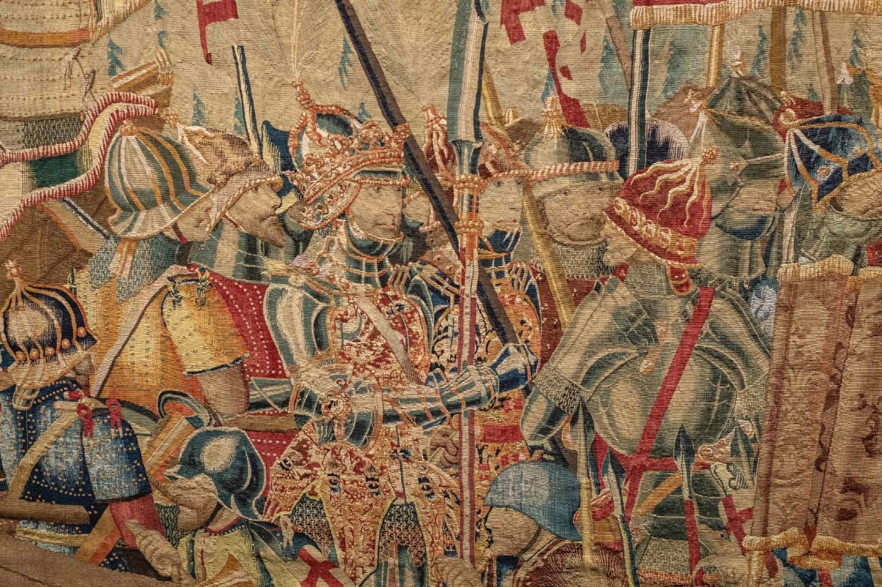 Alfonso V. Detalle del tapiz ‘El Desembarco de Arcila’.
