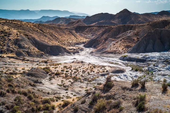 El desierto de Tabernas en Almería.