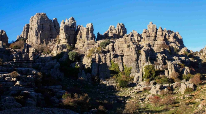Zona alta del Torcal de Antequera.