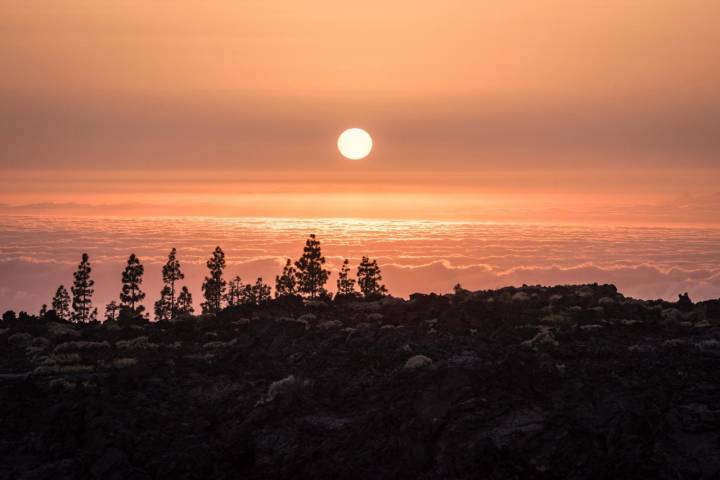 Atardecer en el Parque Nacional del Teide