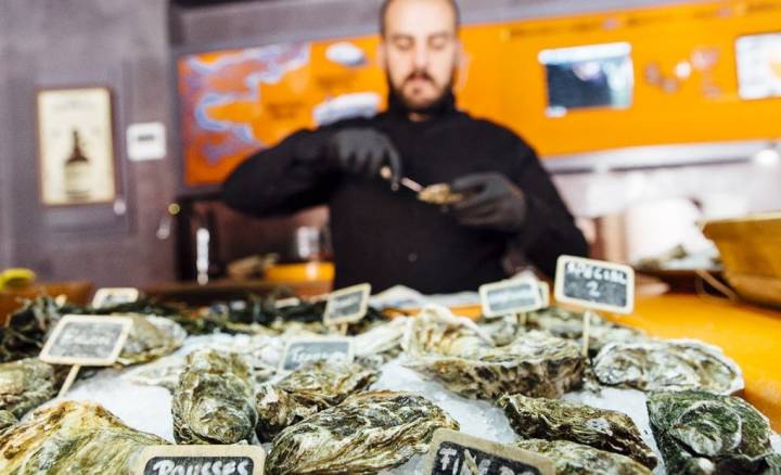 Restaurante Gouthier: ostras en el barrio de Sarrià.