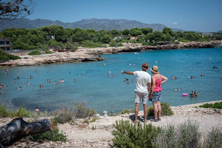 Calas de L'Ametlla de Mar (Tarragona): vistas de Cala Sant Jordi