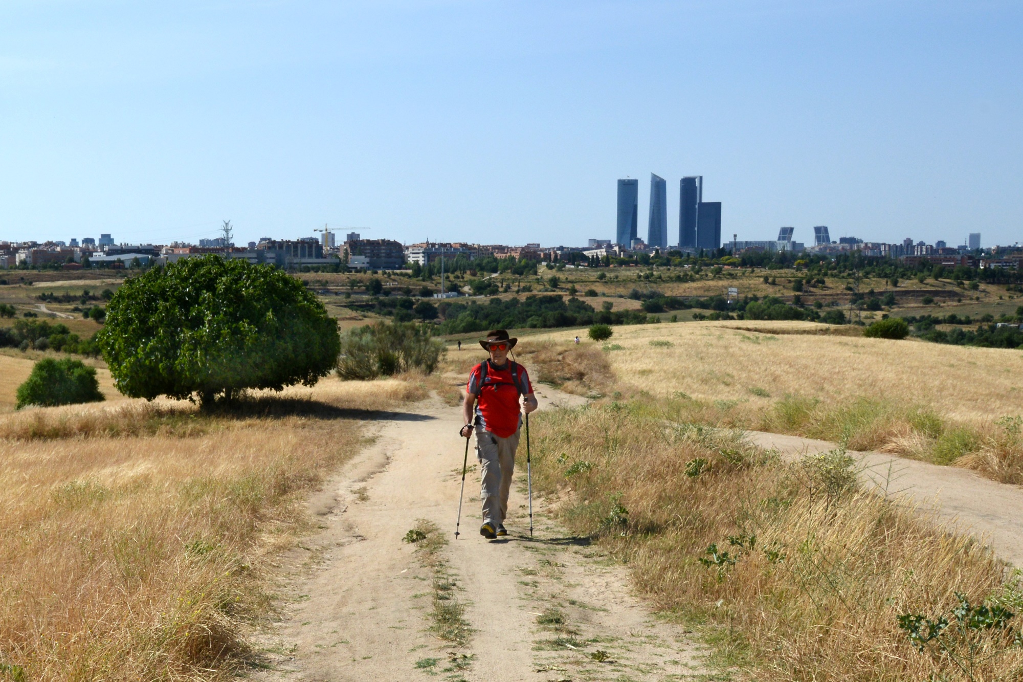 Camino de Santiago de Madrid al fondo