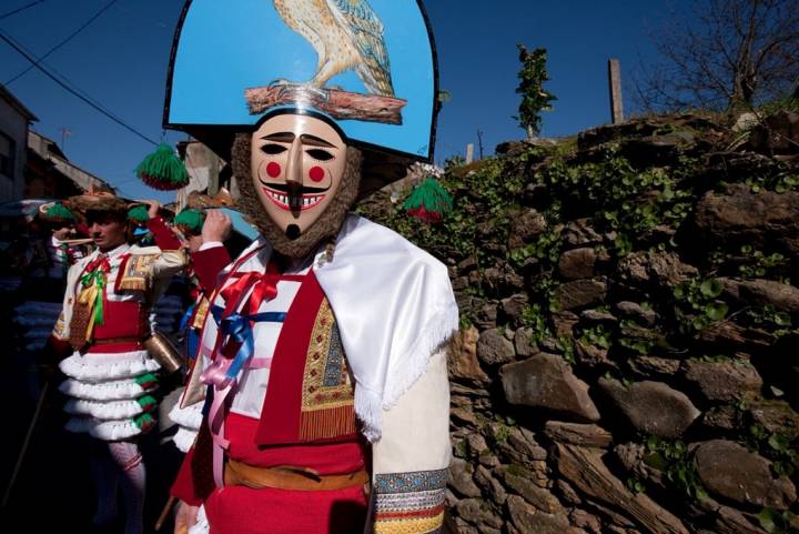 Un buen peliqueiro nunca se quita la máscara, pase lo que pase. Foto: Nacho Calonge.