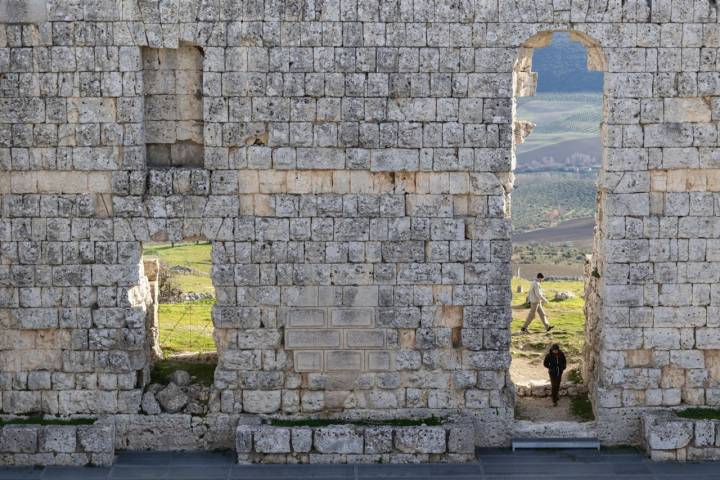 Málaga (España) Ronda 08/01/2025 Reportaje en el Conjunto Arqueológico de Acinipo, que constituye un yacimiento ubicado en la Serranía de Ronda, a 20 kilómetros de la ciudad de Ronda y donde el Teatro Romano es su elemento mejor conservado.Foto: Daniel Pérez