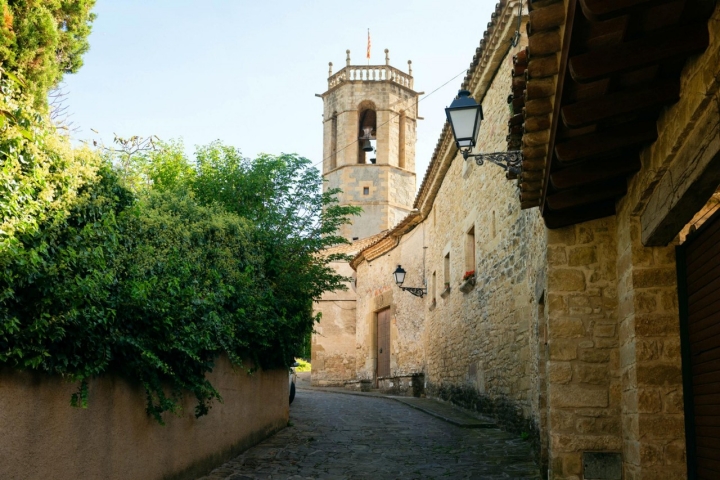 Calles de Sant Quirze Safaja, en la comarca del Moianès (Barcelona).