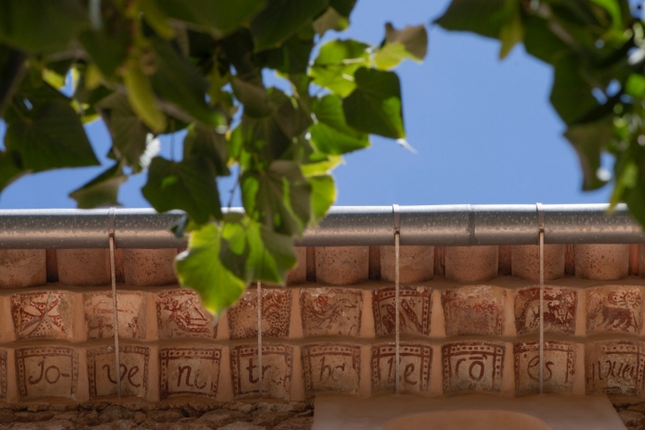 Las tejas pintadas de Fornalutx. 