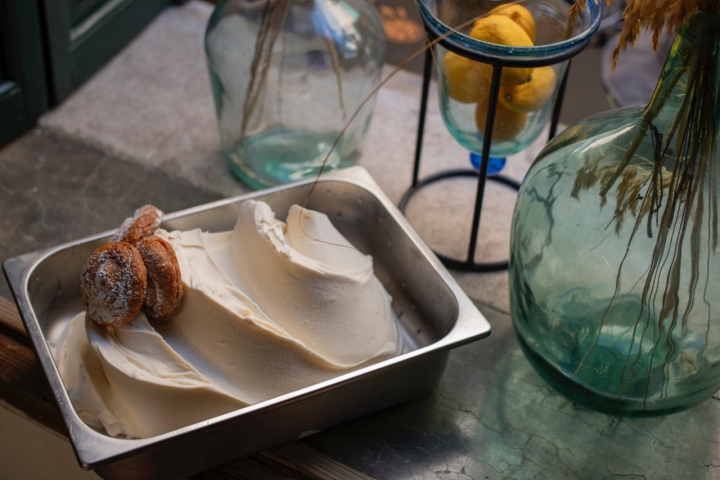 El helado de ensaimada de 'Pruna'.