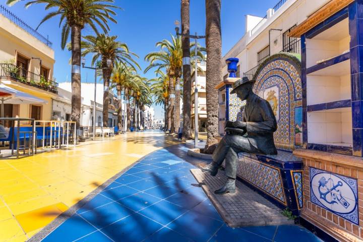 Paseo de las Palmeras en Isla Cristina (Huelva)