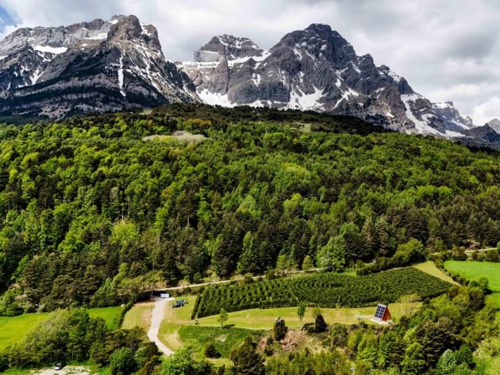 Vista panorámica del laberinto de los Pirineos (Piedrafita de Jaca)