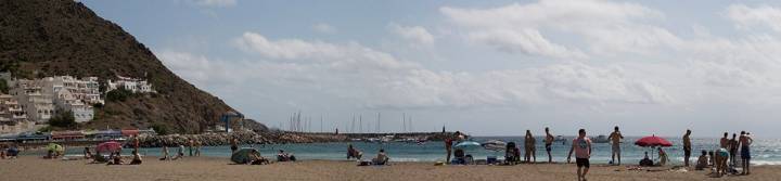 Vista panorámica de la playa de San José.