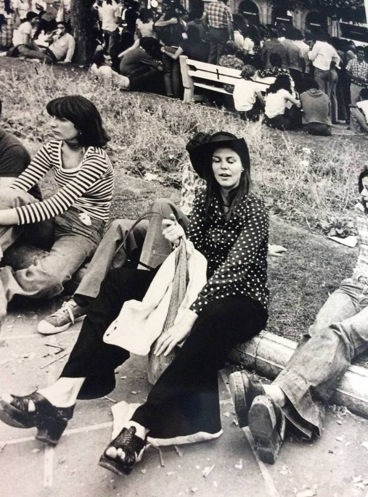 Hippies en San Fermín. Foto: José Luis Nobel Goñi. Ayuntamiento de Pamplona.