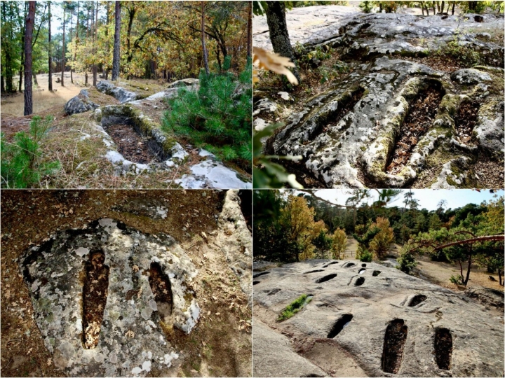 Diversas tumbas en necrópolis de la Sierra de la Demanda Diversas tumbas en necrópolis de la Sierra de la Demanda
