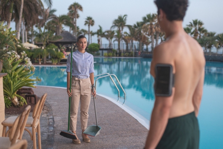 La piscina del Gran Meliá Palacio de Isora es testigo de la historia.