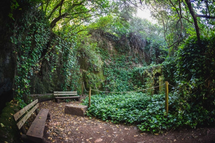 Antesala de la Cueva del Agua, de las Cuevas de Fuentes de León, en la provincia de Badajoz.