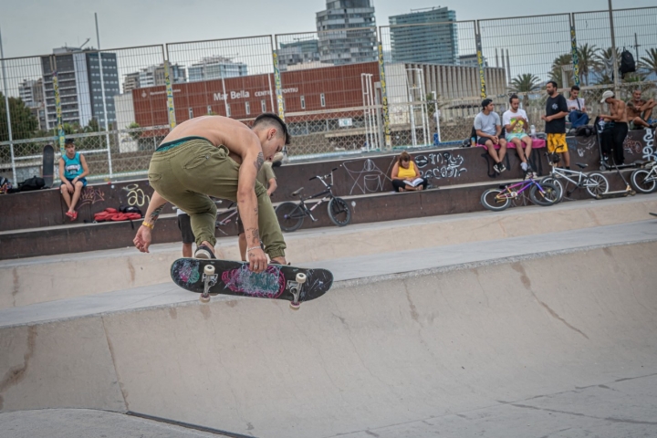 Playas de Barcelona Mar Bella skate park