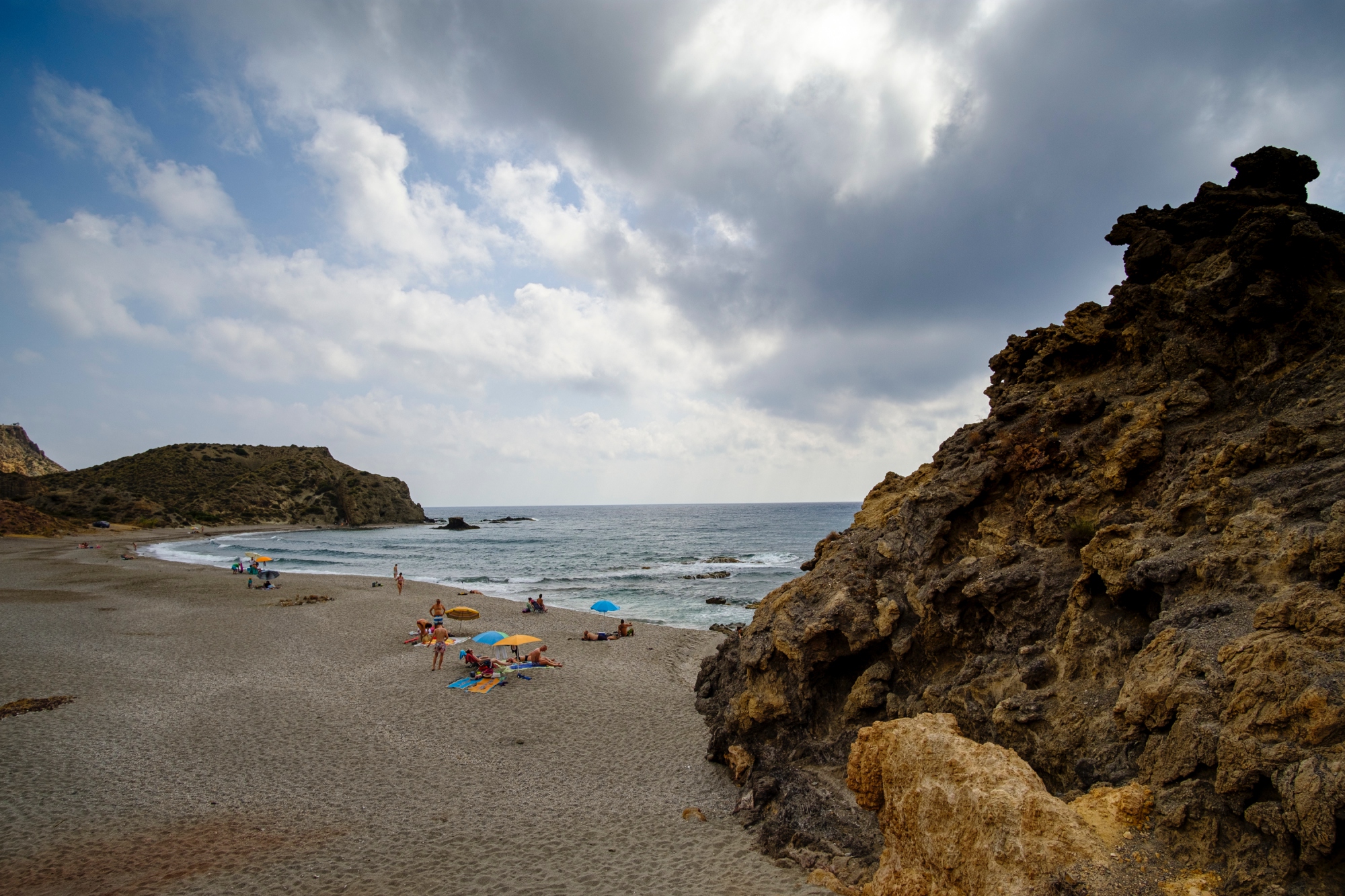 Playa del Sombrerico en Mojacar, Almería.