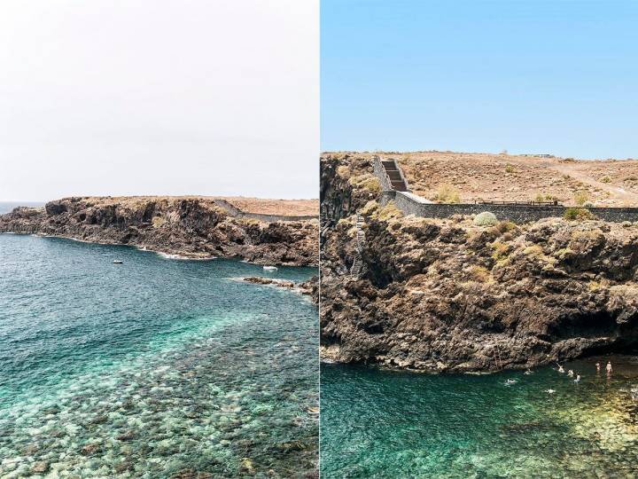 En esta playa sólo hay que estar atento a la fuerza de las olas.