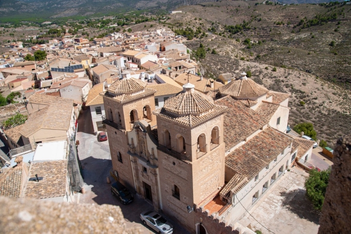 Vista aérea de la fortaleza de Aledo.