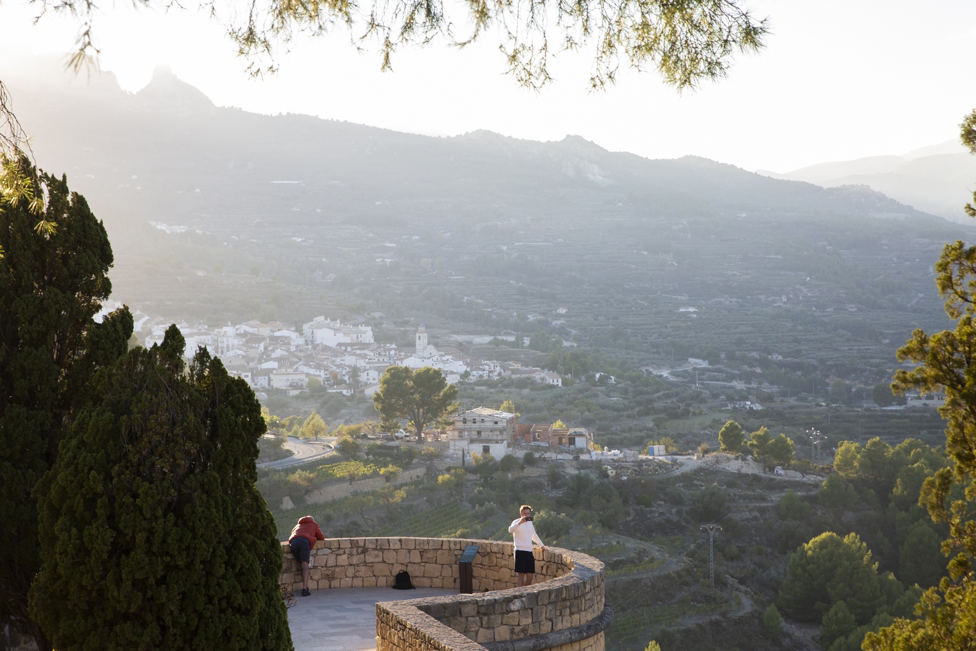 Ruta por Guadalest selfie en castillo