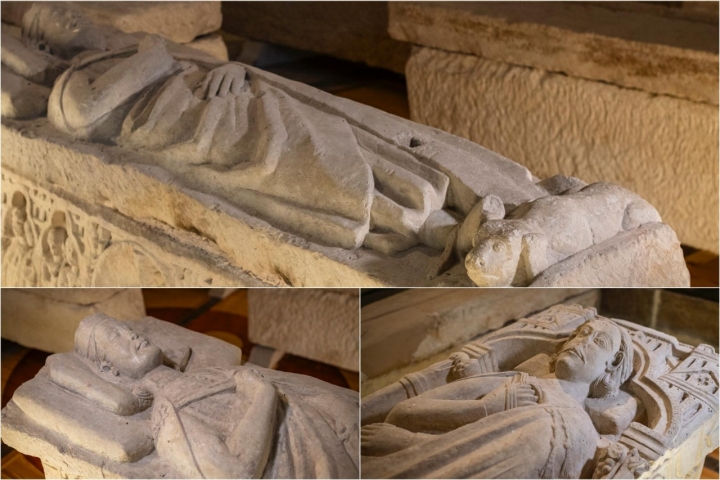 Los sepulcros de los Condes de Carrión, románicos del siglo XI al XIII.