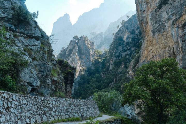 Las montañas de la ruta del Cares.