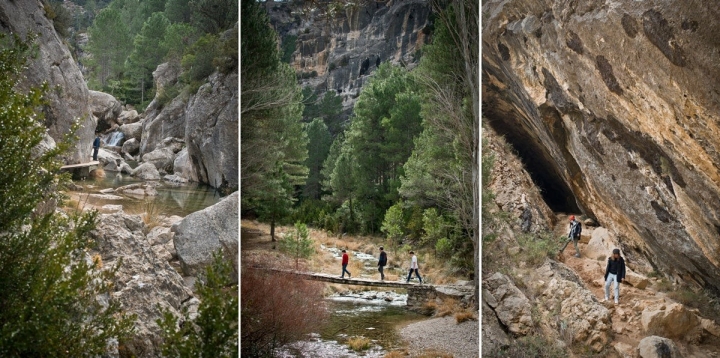 Ruta por la garganta del Parrisal, ascendiendo hasta el nacimiento del río Matarraña (Beceite).