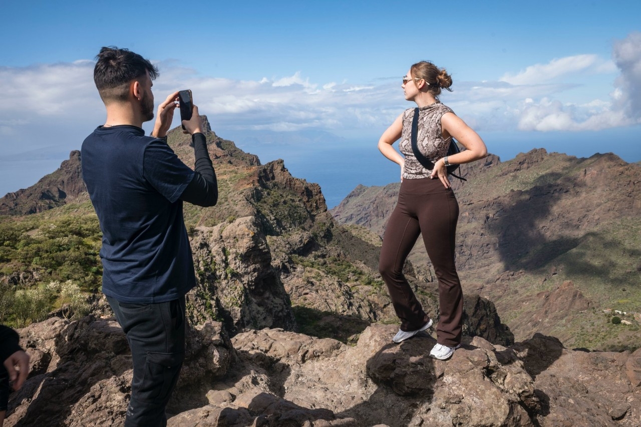 Mirador de Cherfe en la ruta por Masca (noroeste de Tenerife)