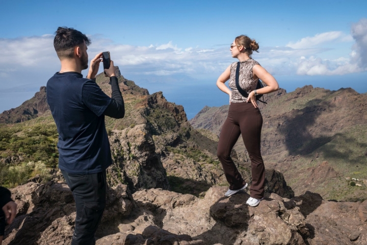 Mirador de Cherfe en la ruta por Masca (noroeste de Tenerife)