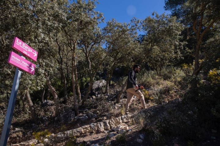 Rutas de Primavera Alcoy. Señalización La Sarta