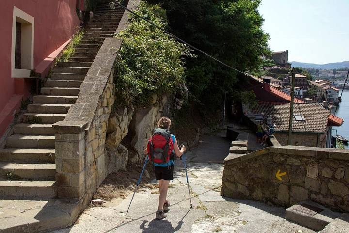 peregrina camino santiago pasajes san juan