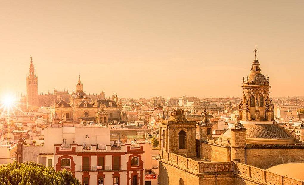 Foto panorámica del centro de Sevilla