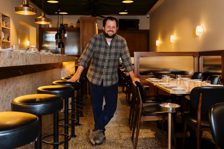 Chef João Rodrigues no seu Restaurante Canalha na Rua da Junqueira em Lisboa